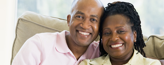 Photo of a smiling couple
