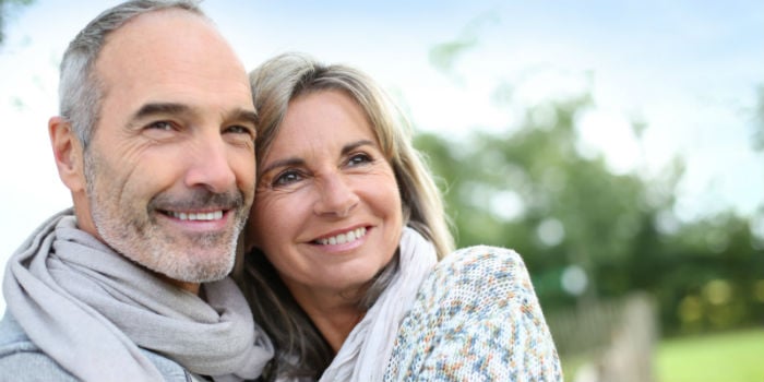 A picture of a happy smiling couple