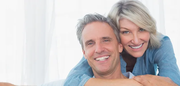 A picture of happy smiling couple
